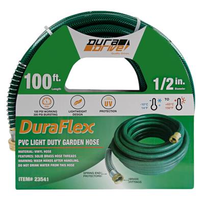 DuraDrive VG12100F 1/2 in. x 100 ft. PVC Light-Duty Garden Hose