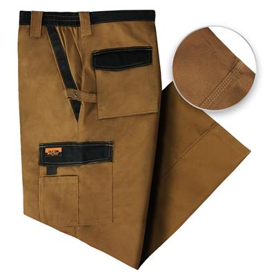 DuraDrive Men's TRADESMAN British Tan Two Tone Work Pants