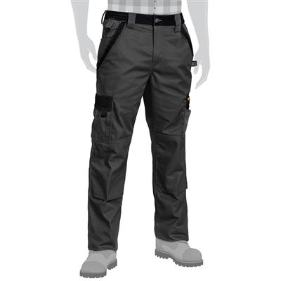 DuraDrive Men's TRADESMAN Grey Two Tone Double Knee Cargo Work Pants