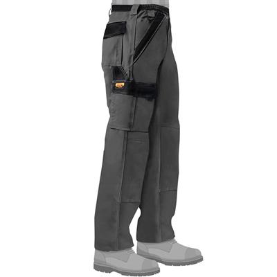 DuraDrive Men's TRADESMAN Grey Two Tone Double Knee Cargo Work Pants