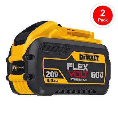 DEWALT DCB609-2 FLEXVOLT 20-Volt/60-Volt 9.0-Ah MAX Lithium-Ion Battery (2-Pack)