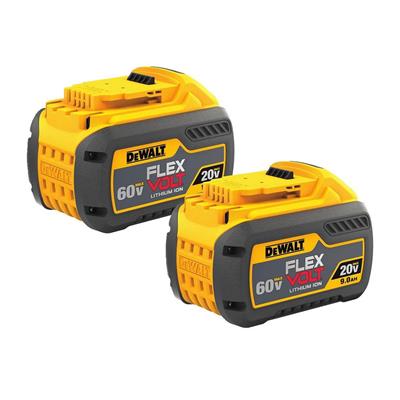 DEWALT DCB609-2 FLEXVOLT 20-Volt/60-Volt 9.0-Ah MAX Lithium-Ion Battery (2-Pack)