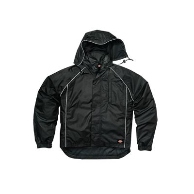 DICKIES D17081 Seam Sealed Breathable Rain Work Coat with Removable Hood 