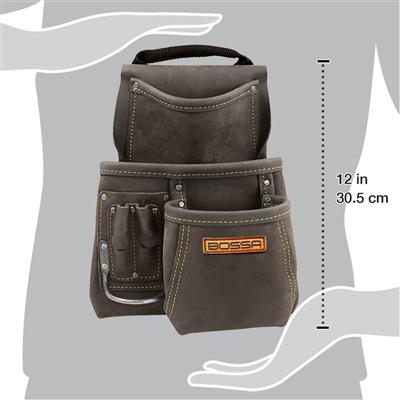 BOSSA 6-Pocket Full Grain Leather Component Pouch