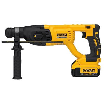 DEWALT DCH133M2 20-Volt MAX XR Lithium-Ion 1 in. Brushless SDS-Plus Rotary Hammer Kit