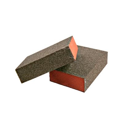 SIA 0070.1242.01 Series 7990 2-3/4 in. x 3-3/4 in. Aluminum Oxide Grit Medium Combinaton Block Orange Sanding Sponge (10-Pack)