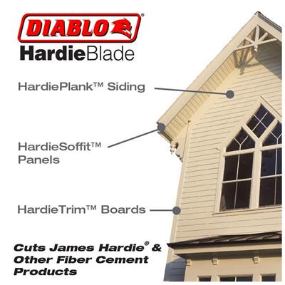 Freud Diablo D0704DH 7-1/4 in. x 4-Tooth Polycrystalline Diamond (PCD) Tipped Fibre Cement Hardie Blade