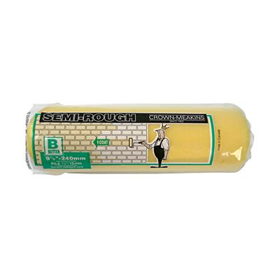 Crown & Meakins 084295 9-1/2 in. x 3/4 in. Rough Surfaces Yellow CVR Foam Slit Roller Refill