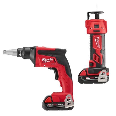  Milwaukee 2866-22CTP M18 FUEL Drywall Combo Kit