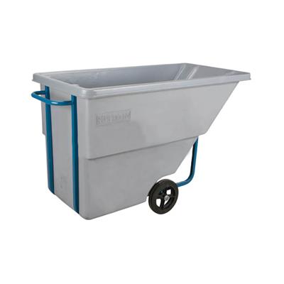 Kleton MN981 5/8 cu. yd. Grey Polyethylene Dumpster Tilt Truck