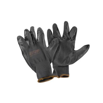 DuraDrive Black Shell Nitrile Palm Coated Work Gloves (12-Pair)