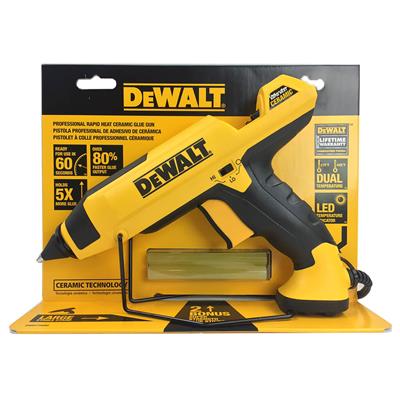 DEWALT DWHT75098 Ceramic Rapid Heat Dual Temperature Full Size Glue Gun