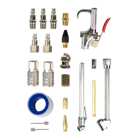 DuraTwist Air Compressor Accessory Kit with Blow Gun (21-Piece)