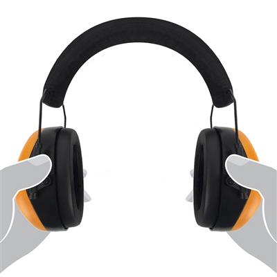 DuraDrive PM8010 Hi-Vis Orange Soft Foam Adjustable Earmuffs
