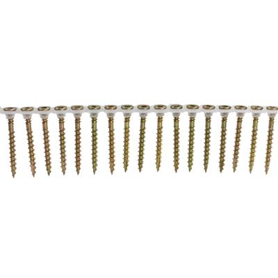 DuraDrive #8 x 1-3/4 in. Yellow Zinc Coated Flat Head Square Drive Coarse Thread Collated Flooring Screws (1,000-Box)