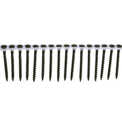 DuraDrive #8 x 2 in. Brown Ruspert Coated Flat Head Square Drive Coarse Thread Collated Exterior Wood Screws (1,000-Pail)