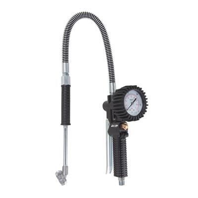 DuraDrive Mechanical Tire Inflator Gauge for Trucks with 24 in. Flexible Hose & Dual Chuck