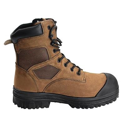 DuraDrive Men's CSA RESONATOR 8 in. Brown Composite Toe Two Tone Cow Nubuck Waterproof Work Boots