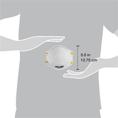 DuraDrive NIOSH-Approved (TC-84A-5408) N95 Industrial Disposable Non-Vented Respirator (20-Pack)