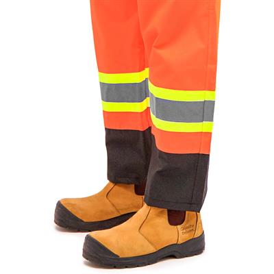 DuraDrive Men's Orange High-Visibility Rain Overall