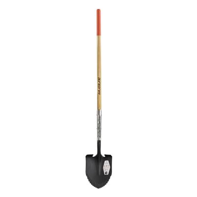 DuraDrive 60 in. Wood Beige Round Point Carving Shovel