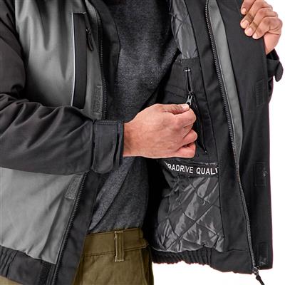 DuraDrive Men's TRADESMAN Grey and Black Two Tone Hooded Jacket