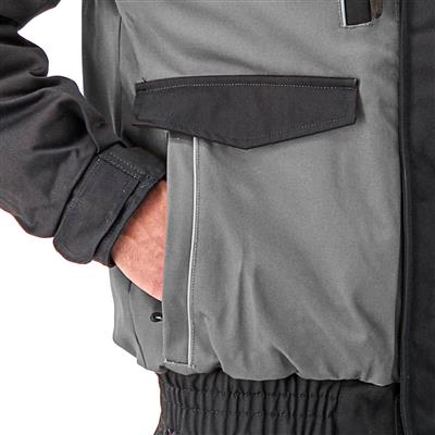 DuraDrive Men's TRADESMAN Grey and Black Two Tone Hooded Jacket