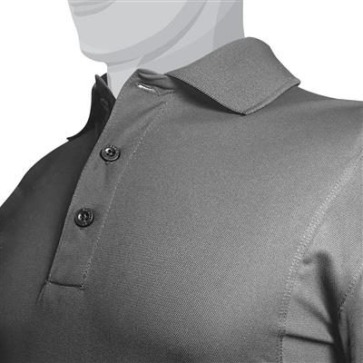 DuraDrive Dark Grey Long Sleeve Polo T-Shirt