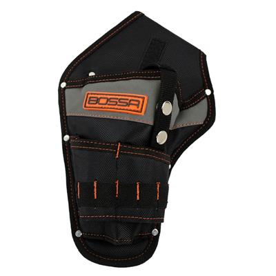 BOSSA Black Ballistic Poly Heavy-Duty Impact Drill Left Holster with Bit Slots