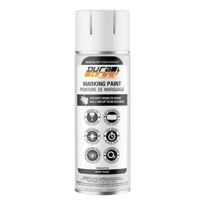 DuraDrive 16 oz. White Inverted Marking Spray Paint