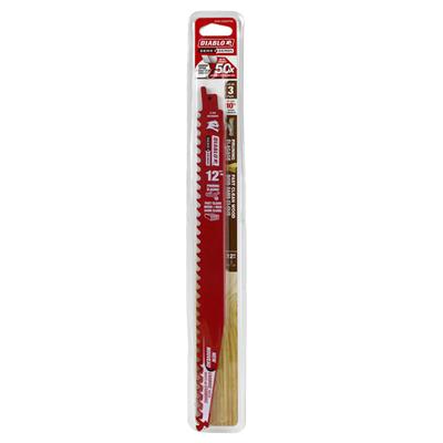 Freud Diablo DS1203CP3 Demo Demon 12 in. 3-TPI Carbide-Tipped Pruning and Clean Wood Cutting Reciprocating Saw Blade (3-Pack)