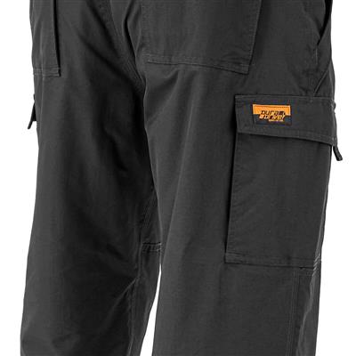 DuraDrive Men's Black Fleece Lined Double Knee Utility Work Pants