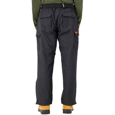 DuraDrive Men's Black Fleece Lined Double Knee Utility Work Pants