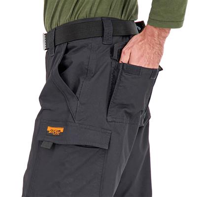 DuraDrive Men's Black Fleece Lined Double Knee Utility Work Pants