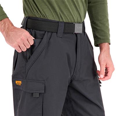 DuraDrive Men's Black Fleece Lined Double Knee Utility Work Pants