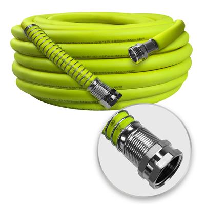 DuraDrive LG5850F 5/8 in. x 50 ft. Lime Hybrid Polyurethane Garden Hose