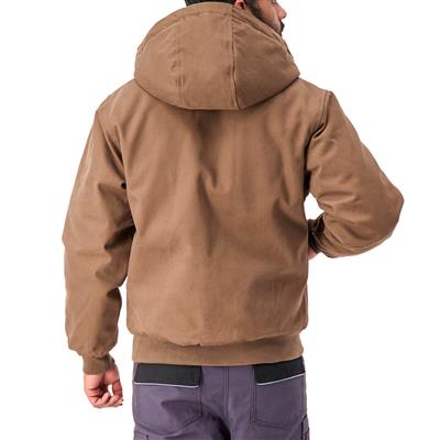 DuraDrive Men's Timber Insulated Canvas Hooded Work Jacket