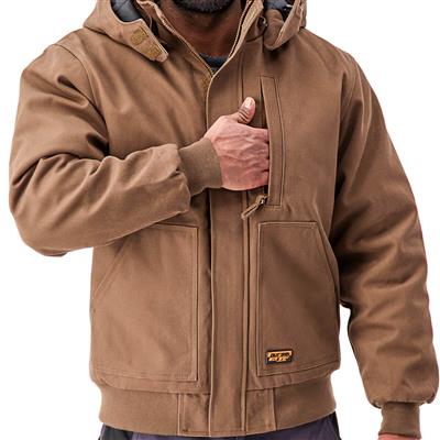 DuraDrive Men's Timber Insulated Canvas Hooded Work Jacket