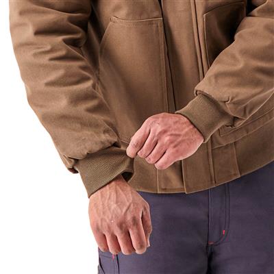 DuraDrive Men's Timber Insulated Canvas Hooded Work Jacket