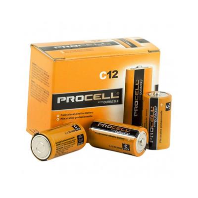 DURACELL PC1400 Alkaline 1.5-Volt PROCELL C-Cell Battery (12-Pack)