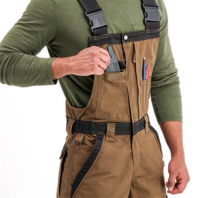 DuraDrive Men's TRADESMAN Timber Two Tone Overall with Hi-Vis Tape