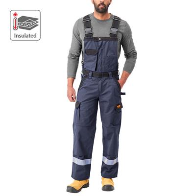 DuraDrive Men's TRADESMAN Navy Two Tone Insulated Overall with Hi-Vis Tape