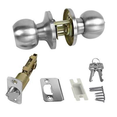 Canaropa V3151BMKA-15M.11771 Satin Nickel Locking Entrance Door Knob Kit Keyed-Alike Tubular (13-Pieces)
