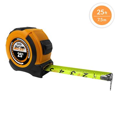 DuraDrive 25 ft. Hi-Vis Imperial EZ-Read Double Side Dual Hook Tape Measure