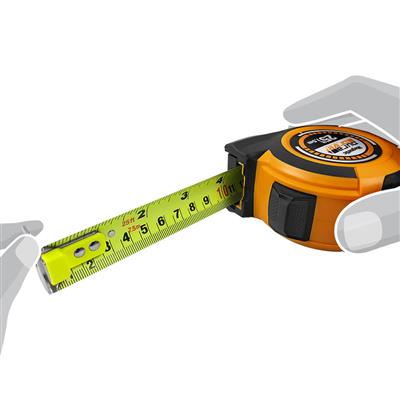 DuraDrive 25 ft./7.5m Hi-Vis Imperial/Metric EZ-Read Magnetic Double Side Dual Hook Tape Measure