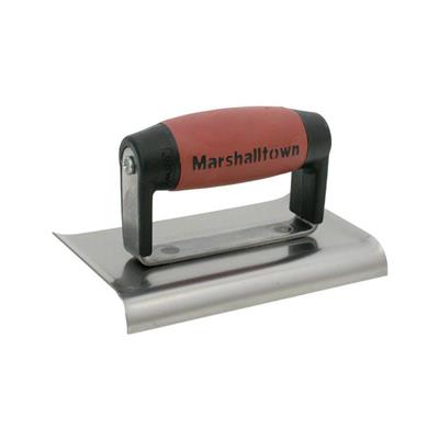 MARSHALLTOWN 14146 6 in. x 3 in. x 3/8 in. Radius Carbon Steel Curved End Hand Edger