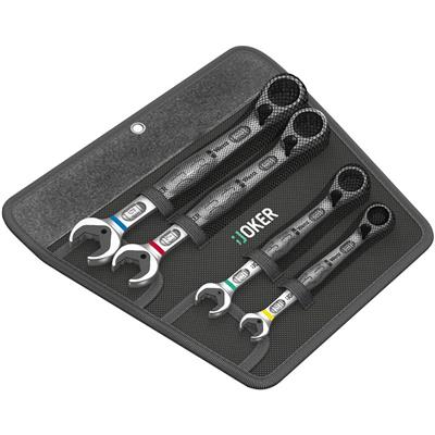 Wera 05020090001 Joker Switch Metric Ratcheting Combination Wrench Set (4-Piece)