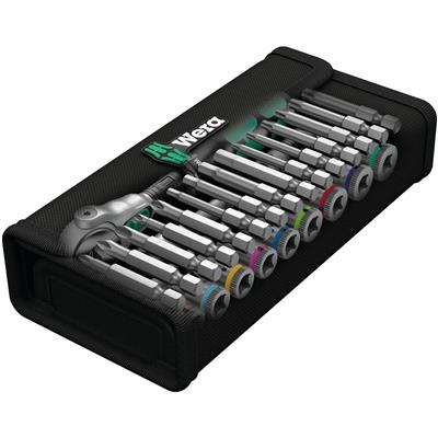 Wera 05004019001 8100 SA 9 Zyklop 1/4 in. Drive Imperial Speed Ratchet Set (28-Piece)