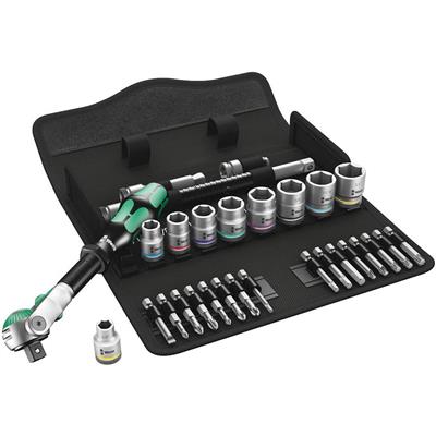 Wera 05004049001 8100 SB 9 Zyklop 3/8 in. Drive Imperial Speed Ratchet Set (29-Piece)