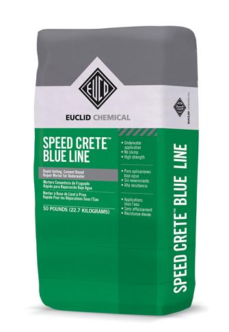 Euclid Euco-Speed BLUE LINE Rapid Setting Cement Based Repair Mortar for Underwater